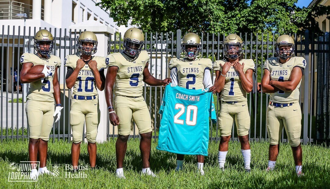 Dolphins Donate Equipment & Meals To 1,000 High School an& Youth Football Players